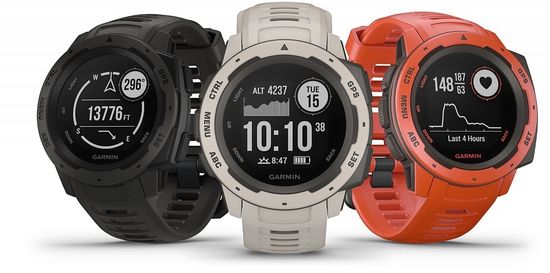 Ударопрочные спортивные часы Garmin Instinct, Flame Red 010-02064-02