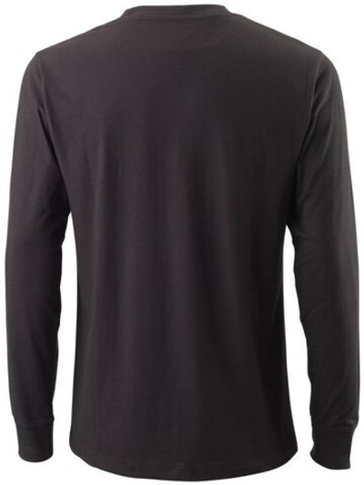 Мужская теннисная футболка теннисная Wilson Team II LS Tech Tee M - black