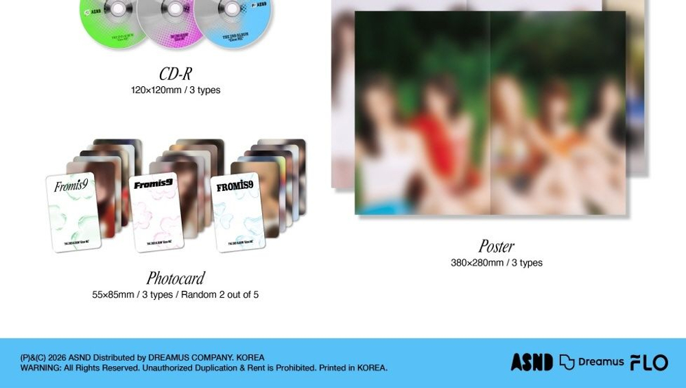 Альбом fromis_9 - GLOW ME 2nd Album PHOTOBOOK RANDOM Version