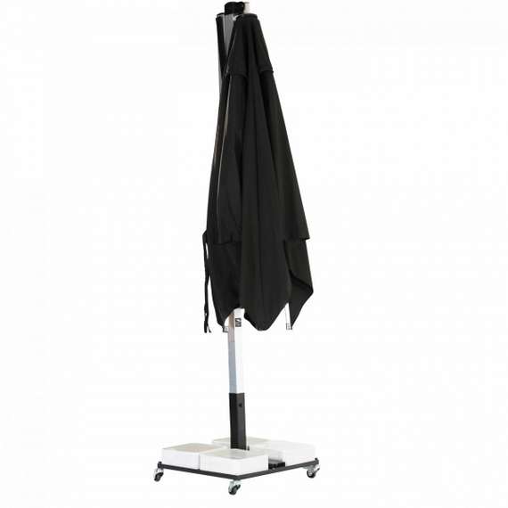 Зонт профессиональный 3х3 м Banana Plus, серебристый, бежевый