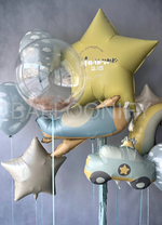 Набор шаров "Звезда и облака" с фигурами