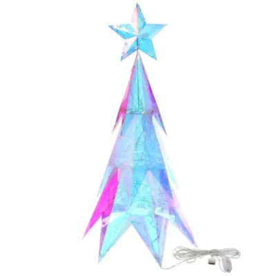 Сувенир светодиодный «Звездная ёлка» 28*23*53 см, 200 ламп LED, USB, Белый