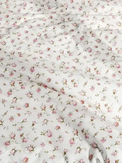 Наволочка комплект 2шт перкаль Сказка "Розовые бутоны" 45х45 см на молнии