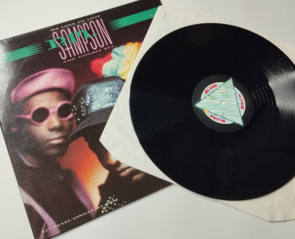Винтажная виниловая пластинка LP P.M. Sampson And Double Key We Love To Love (Germany 1990) 45 RPM Maxi Single