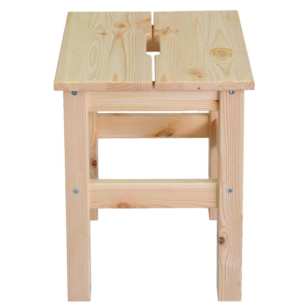 Табурет деревянный Ральф для кухни из массива сосны, с крышкой из 2-х частей