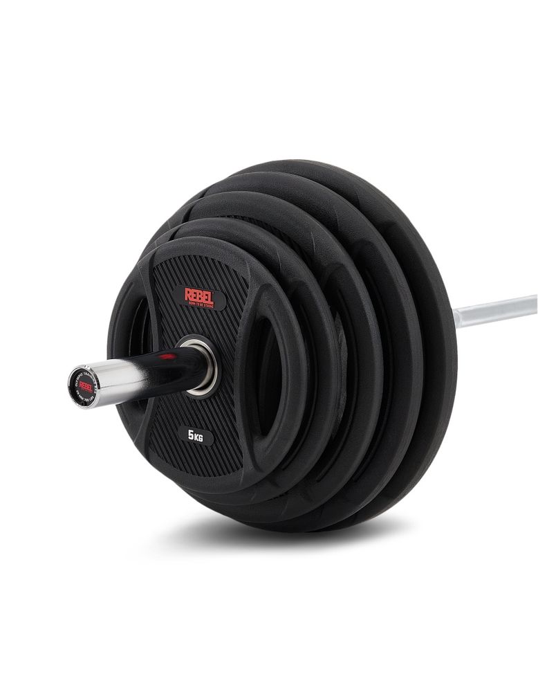 Штанга олимпийская 175 кг  REBEL (диски с двумя хватами, хромированный гриф нагрузка до 315 кг)
