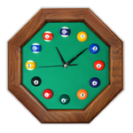 Часы 8 граней ясень/сукно