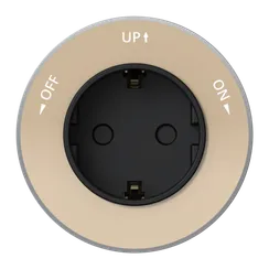 MULTITRACK Розетка 2К+З круглая 16 А/250 В ПЕСОЧНЫЙ