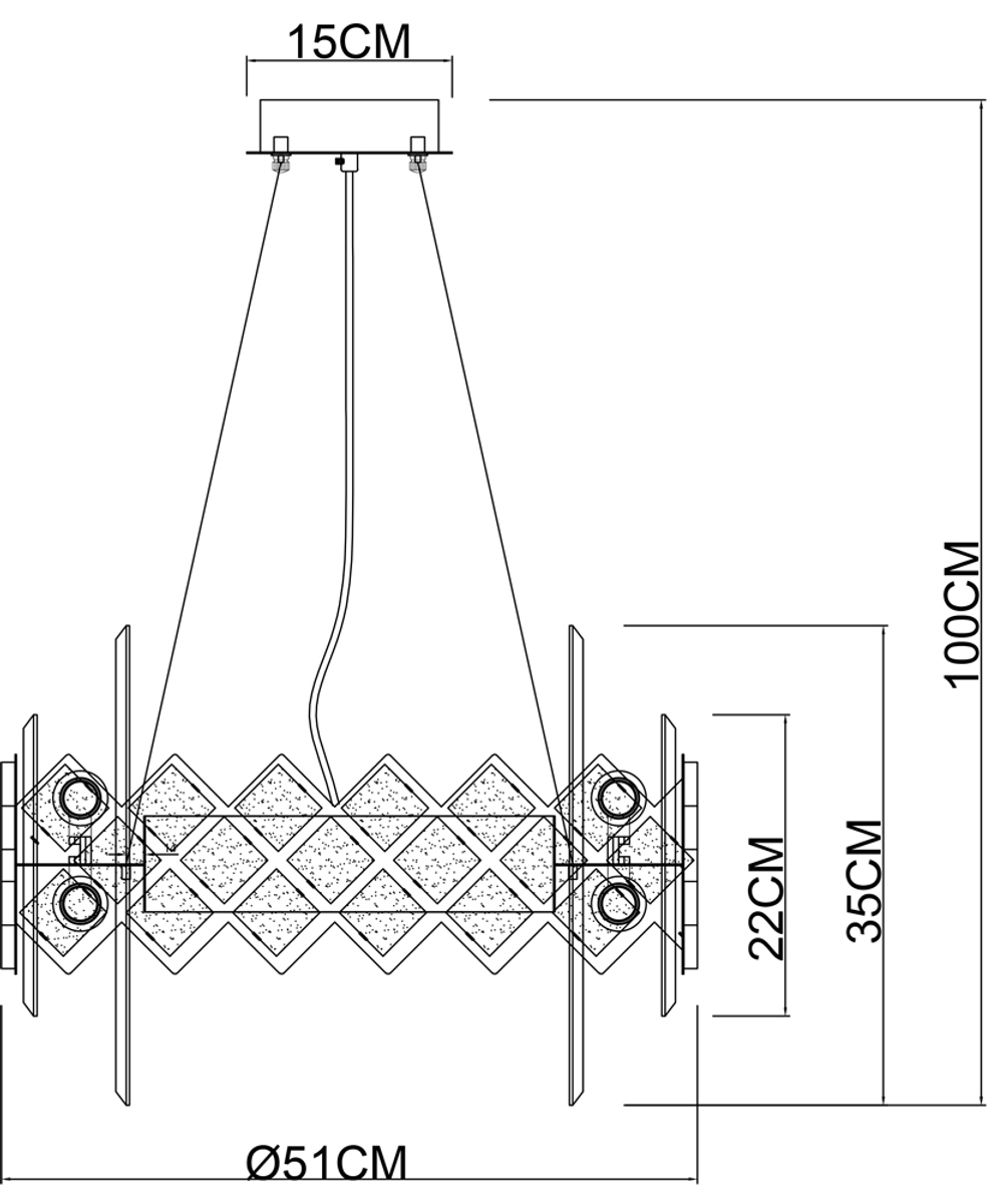Люстра подвесная Arte Lamp A1039SP-10BK