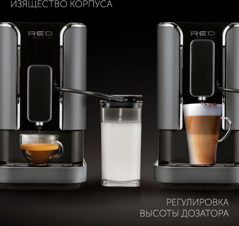 Кофемашина Red Solution Colomba RCM-1550 1470Вт серый/черный