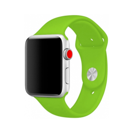 Силиконовый ремешок Apple Watch, 42/44/45, S/M, зеленый