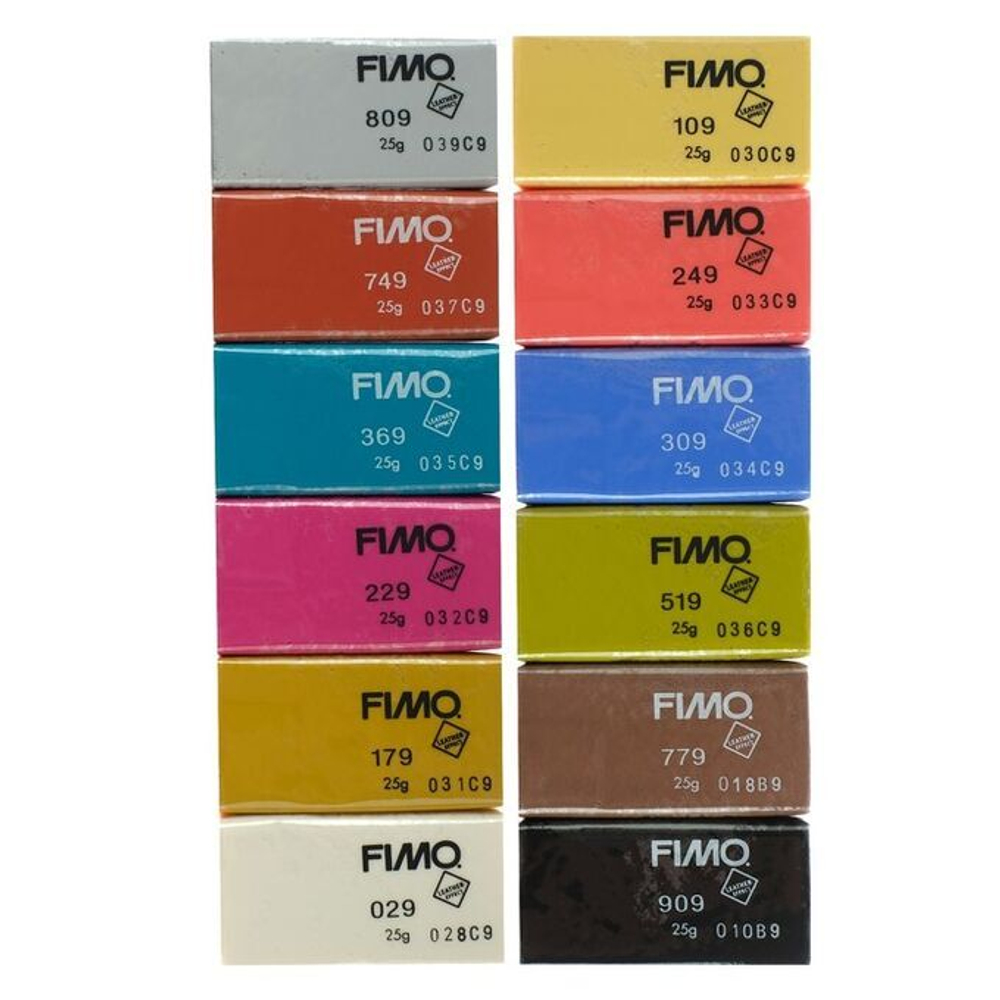 Набор полимерной глины Fimo leather-effect 8013 C12-2 12х25 г. Эффект кожи