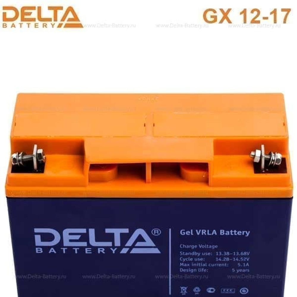 Аккумуляторная батарея Delta GX 12-17 (12V / 17Ah)