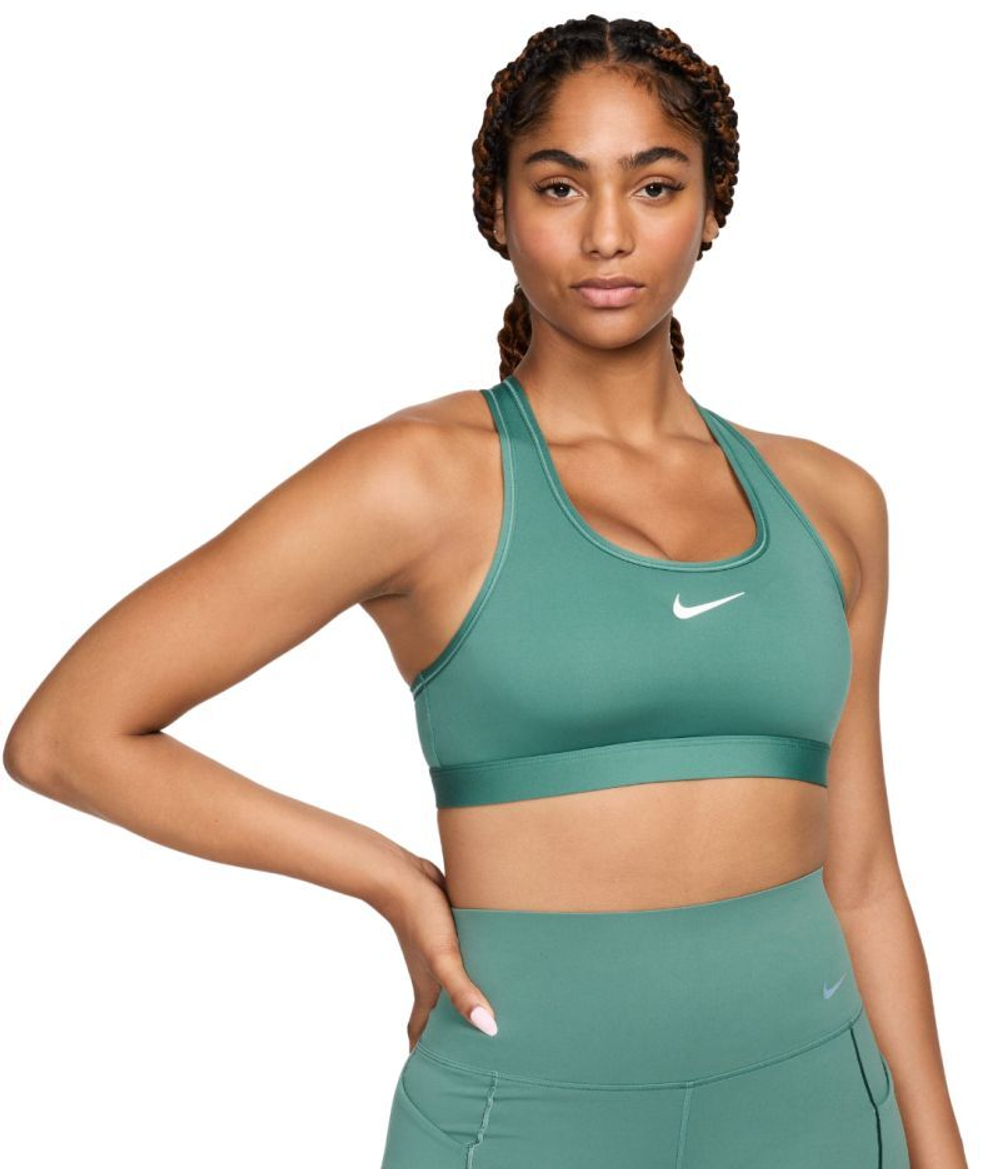 ТОП теннисный Nike Swoosh Medium Support Non-Padded Sports Bra - зеленый