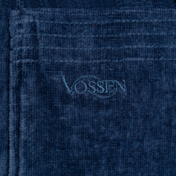 Халат велюровый Vossen Texas winter night 476 темно-синий