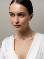 Чокер "Amour" с аметистом Silver