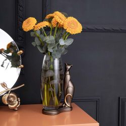 Ваза Кошка Шелби Бронза