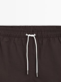 Massimo Dutti Однотонные плавки, коричневый