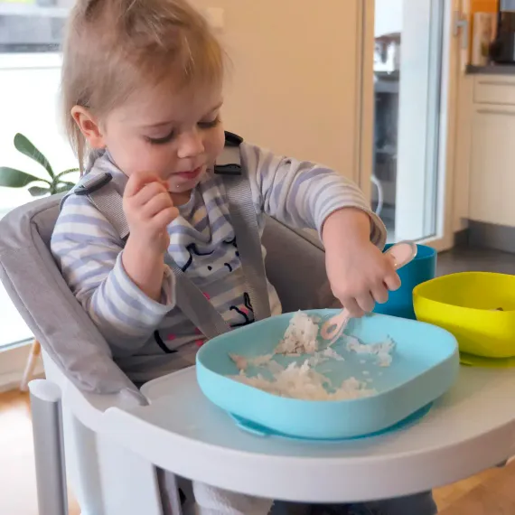 Миска из силикона Beaba Silicone Bowl With Suction Cup Green