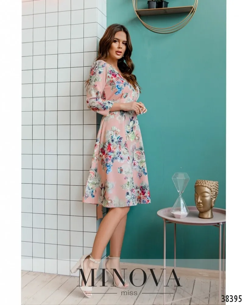 Платье 3140-пудра Minova