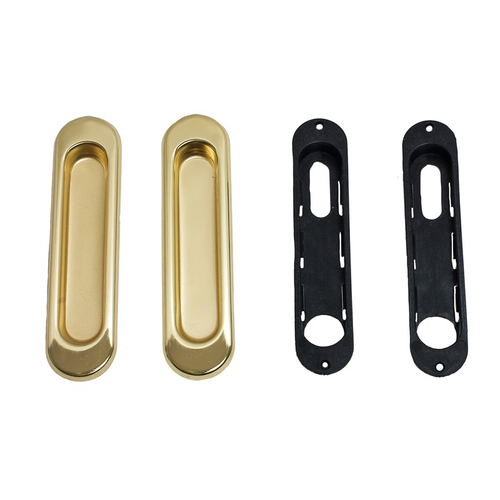 Ручки для раздвижных дверей овал (золото)(Новосибирск)