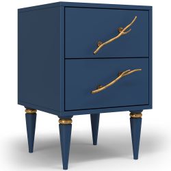 Тумба Арт Колор matte Классик Голд Королевский синий матовый