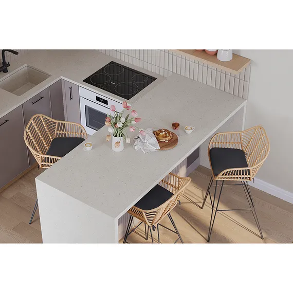 Барный стул Vetle Bent, светлый ротанг