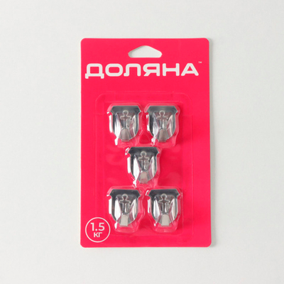 Крючки самоклеящиеся металлические «Якорь» 5 шт 4686333