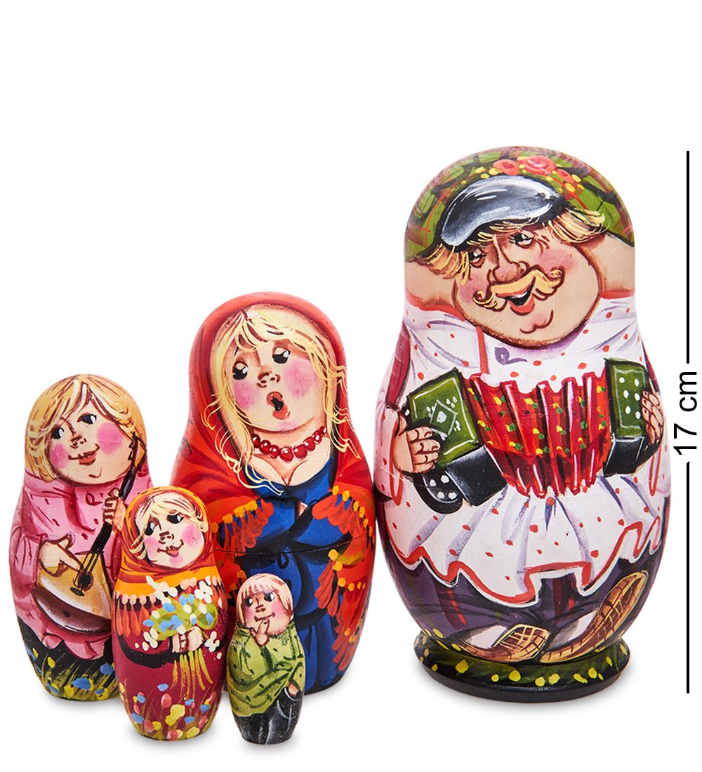 Народные промыслы МР-13/ 5-A Матрешка 5м «Семейка Малая»