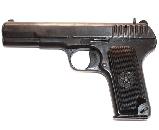 Охолощенный ТТ СХП пистолет Токарева СССР 1952 г. Холостой патрон калибра 7,62х25 мм