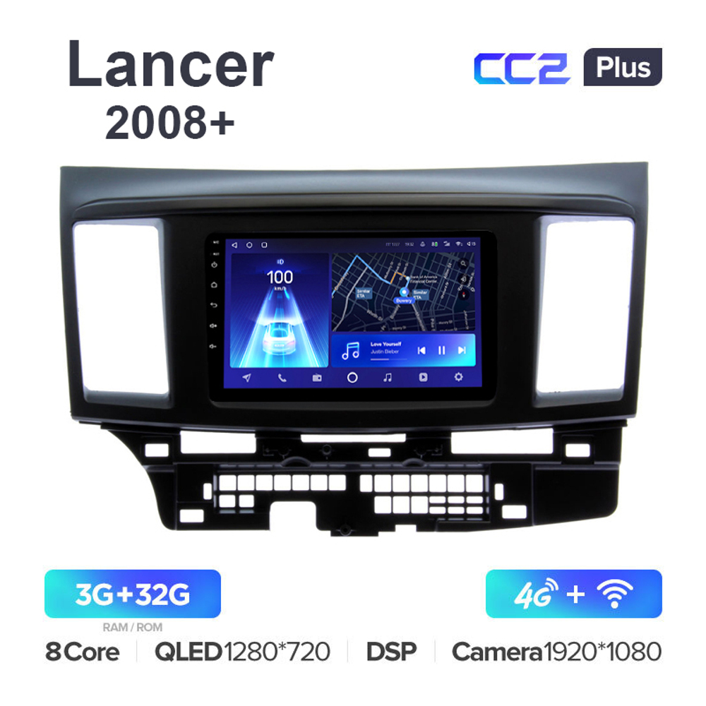 Teyes CC2 Plus 9"для Mitsubishi Lancer X 2008+