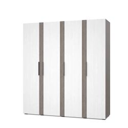 Шкаф четырехстворчатый "Пандора" П41, ЛДСП, МОДЕРИУМ, г. Ижевск (Анкор темный/Анкор светлый)