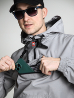 Анорак мужской без утеплителя серый Город Горький