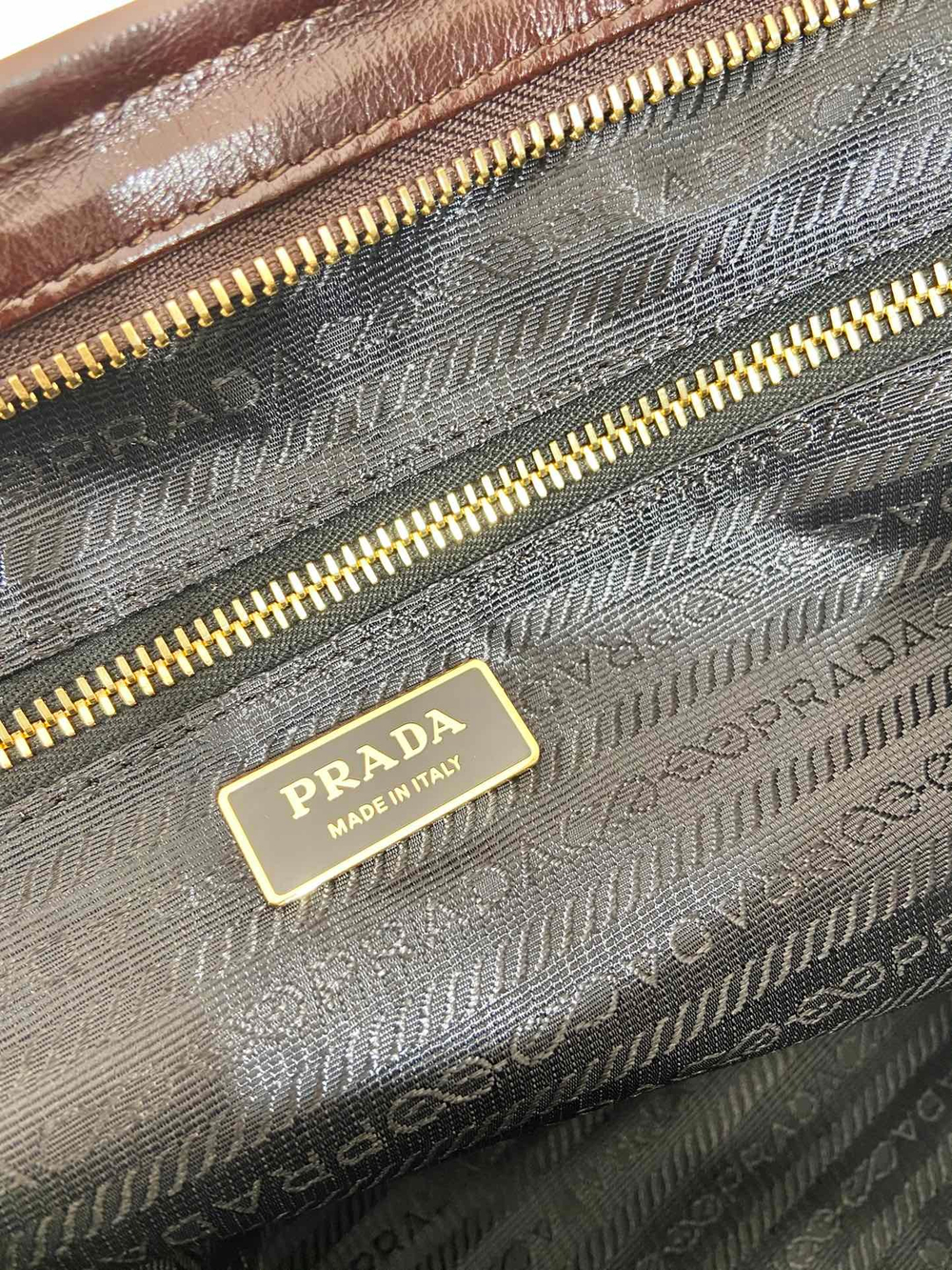 Prada Extra Large Leather Handbag 42 cm