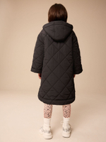 Куртка утепленная с капюшоном для девочки Next E25-187, Черный