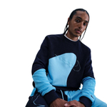 Баскетбольная толстовка Nike Standard Issue Basketball Crew Giannis Black-Blue Sweatshirt