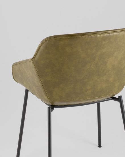 Стул Ashby экокожа зелёная