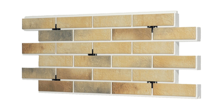 Клинкерная фасадная термопанель, плитка BestPoint Loft Brick Masala, ППС (пенополистирол), 1025x455 толщина 50 мм