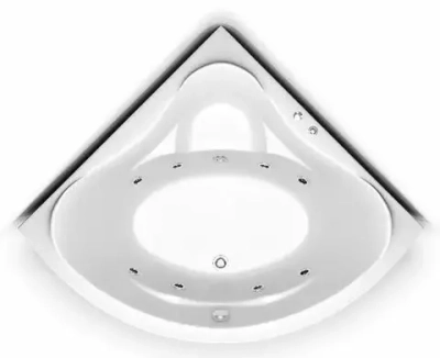 Акриловая ванна Bas Модена 150х150 без слива-перелива