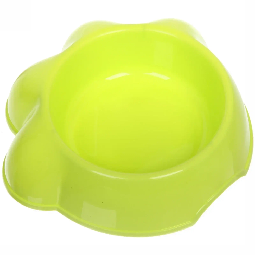 Миска пластиковая «Лапка» 21*6,5см цвет зеленый /500мл