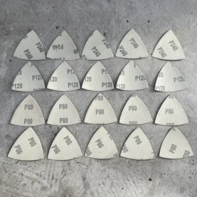 Бумага шлифовальная для реноватора 20 штук (дерево, металл, керамика), P80, P120, P240