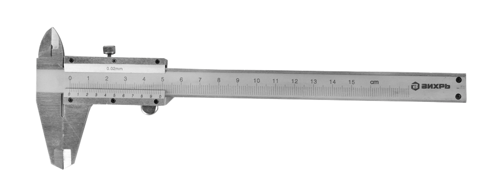 Штангенциркуль с глубиномером ВИХРЬ ШЦ-150 в кейсе