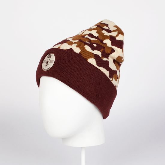 Шапка TRUESPIN Bug Classic Beanie Brown / beige