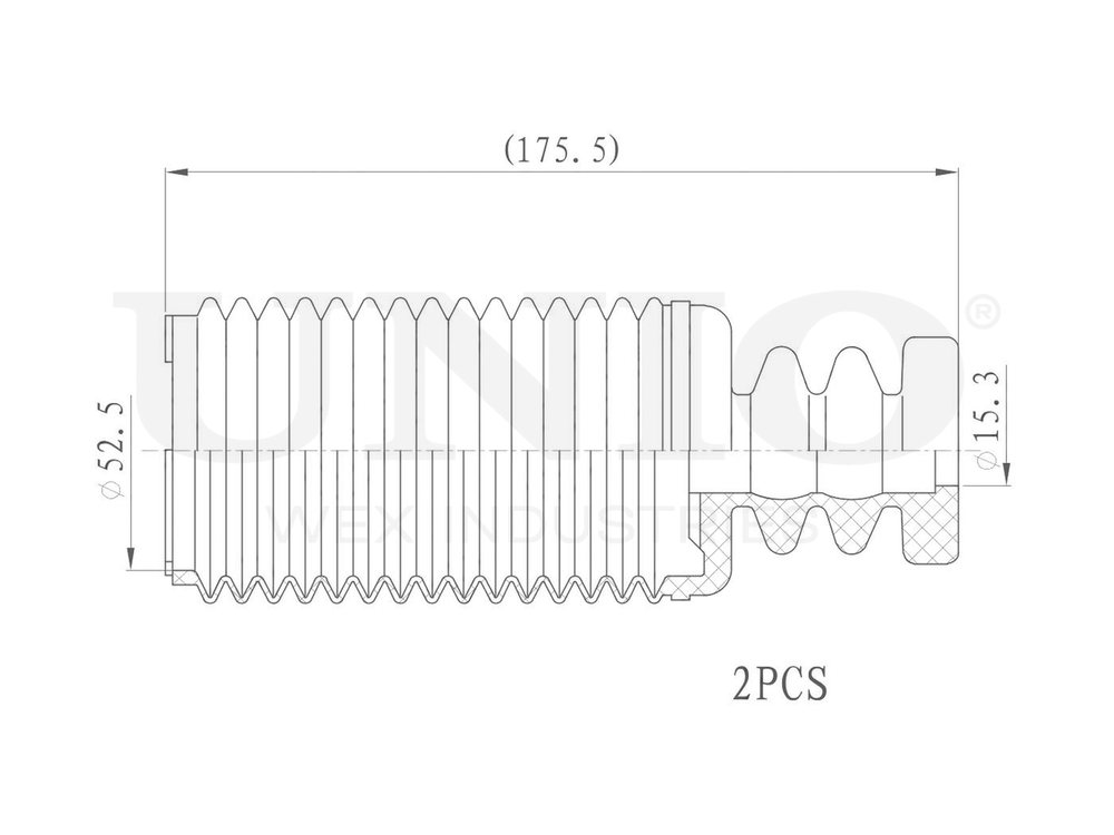 Комплект пыльника с отбойником UNIO DUC-50023