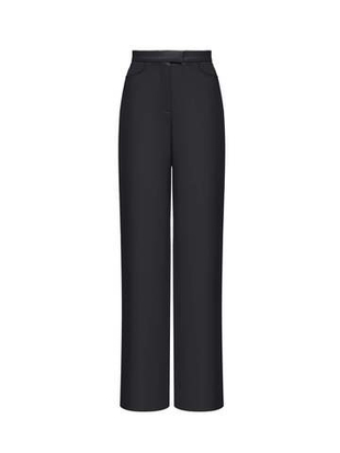 Прямые брюки с завышенной талией