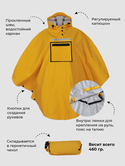 Дождевик-пончо желтый Gamp Sunny