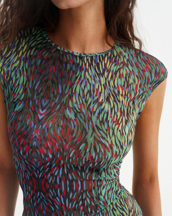 Слитный купальник "Smart 02" (мульти, зеленый)