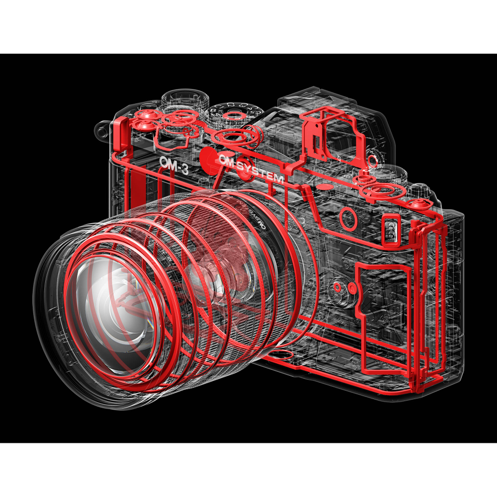 Фотоаппарат OM System OM-3 kit 12‐45mm F4 Pro серебристая