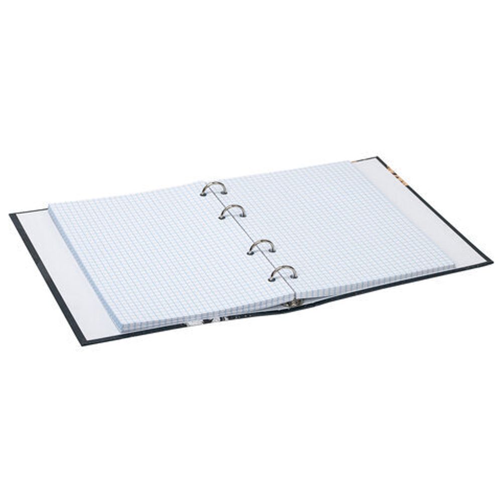 Тетрадь на кольцах А5 175х215 мм, 120 л., твердый картон, клетка, BRAUBERG, "SpaceX", 404081