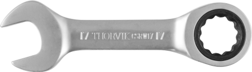 CSRW17 Ключ гаечный комбинированный трещоточный короткий, 17 мм